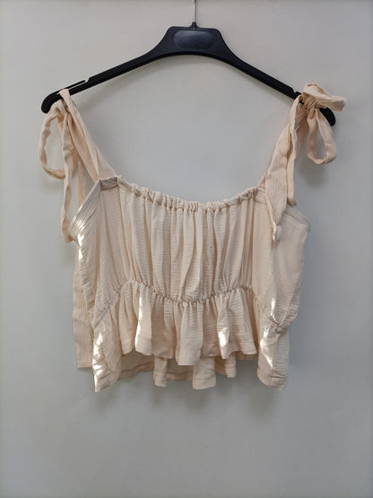 THE ARE. Beige Croptop Ts/m