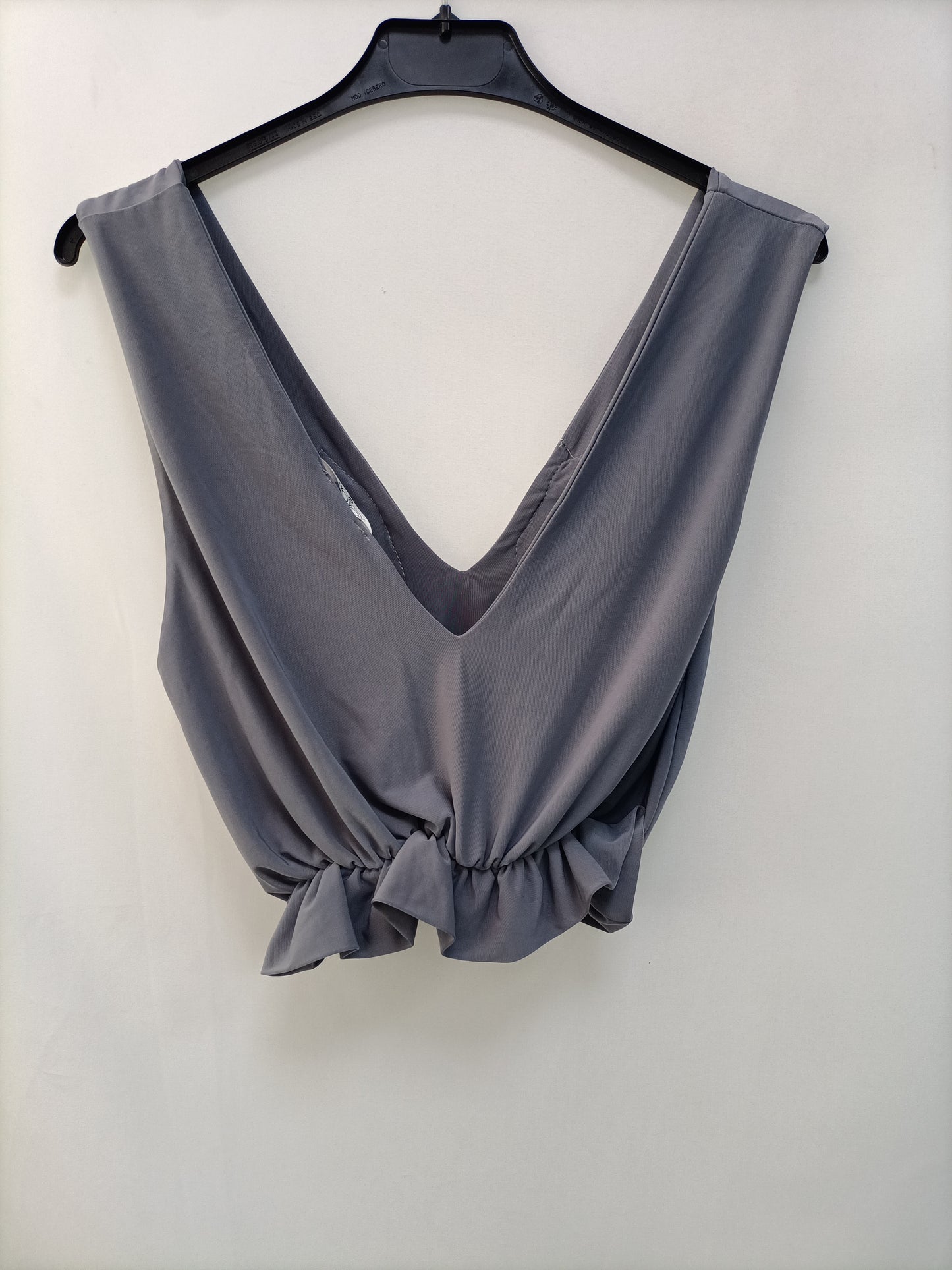 ROKOKO. Top gris flores T.m