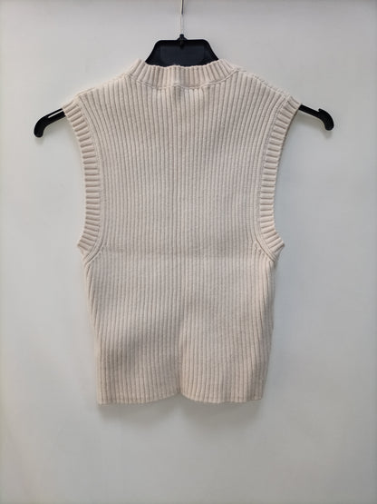 ZARA. Top punto canalé T.l