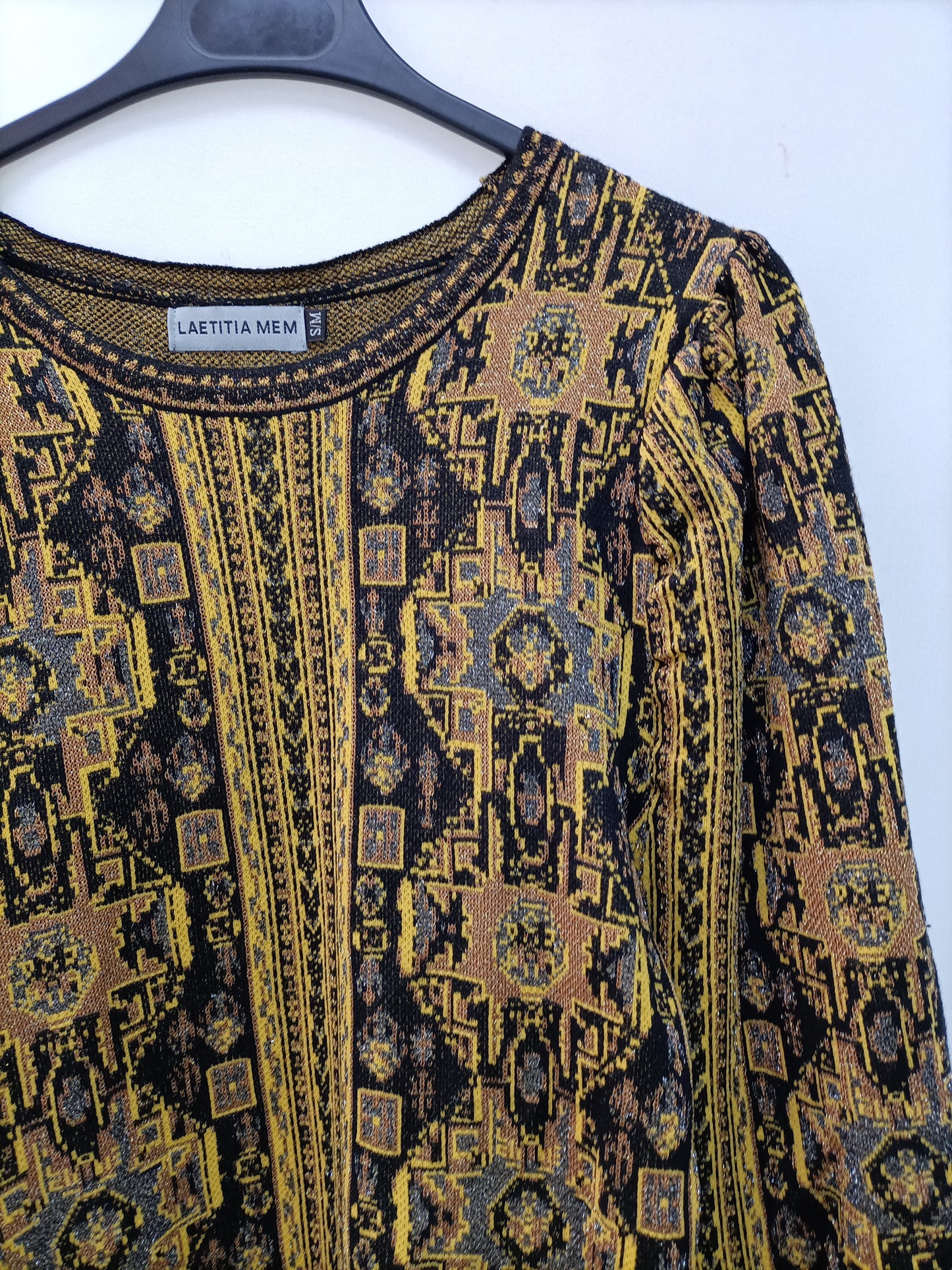 LAETITIA. Vestido punto estampado T.s/m