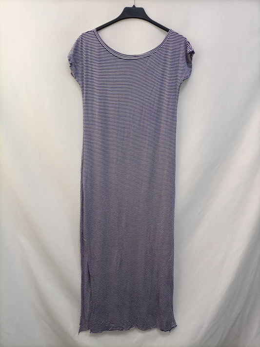 OTRAS. Vestido midi rayas T.40