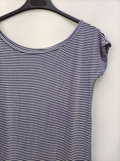 OTRAS. Vestido midi rayas T.40