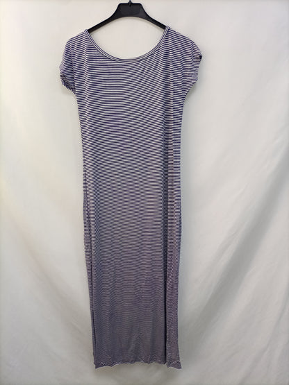 OTRAS. Vestido midi rayas T.40