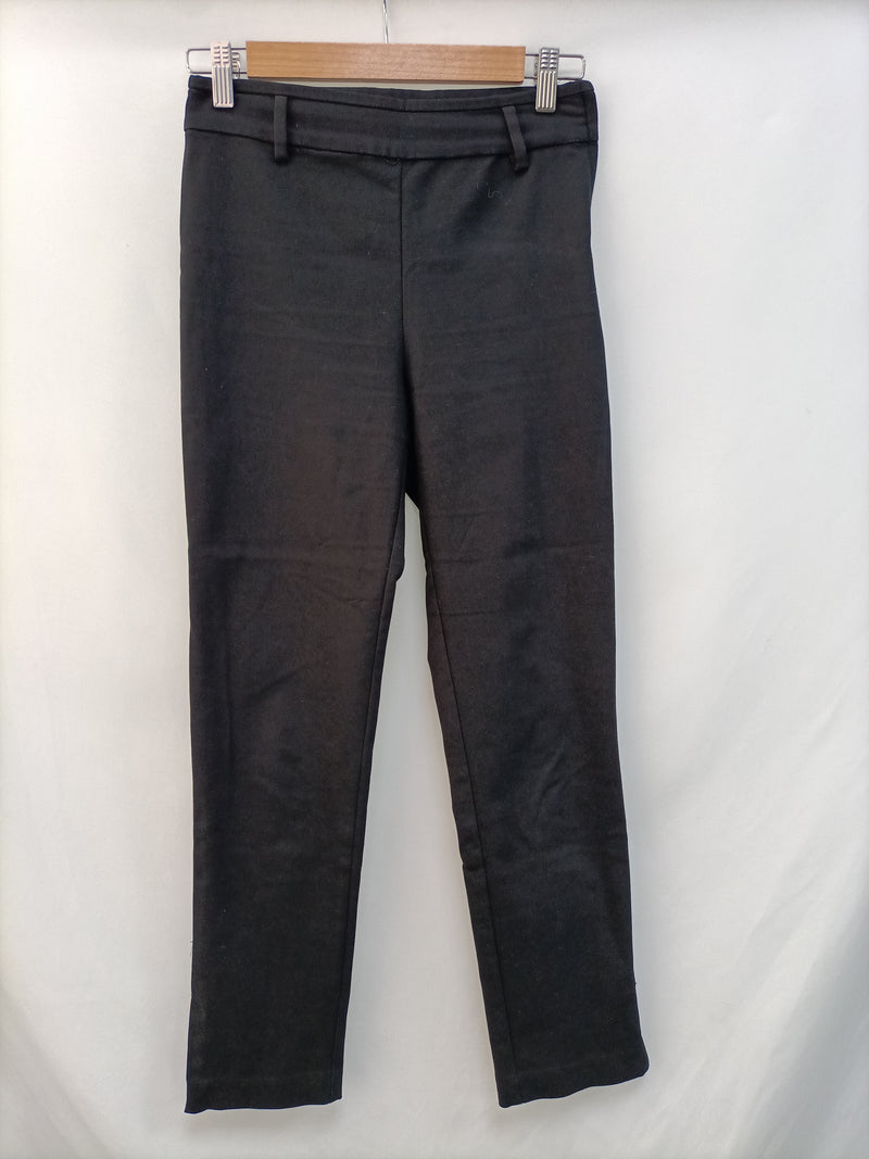 H&M.pantalón negro estilo chino T.36