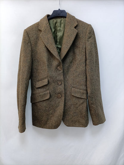 OTRAS. Blazer jaspeada verde T.38