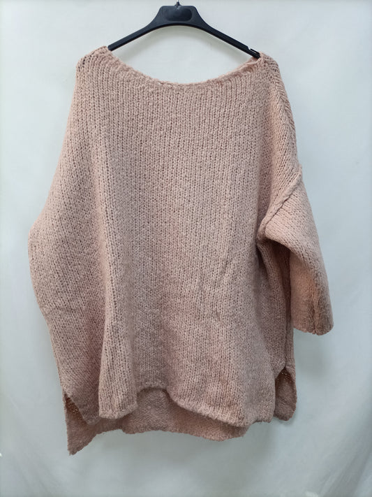 OTHERS. Oversized pink sweater Tu(s/m)