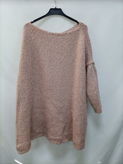 OTRAS. Jersey rosa oversized T.u(s/m)