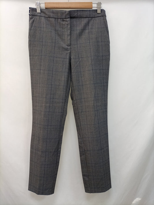 ZARA. Pantalón gris cuadros T.m