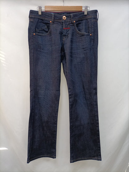 TWENTY. Pantalón campana oscuro T.32(42)