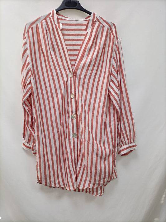 ZARA. Ovesized striped blouse T.xs