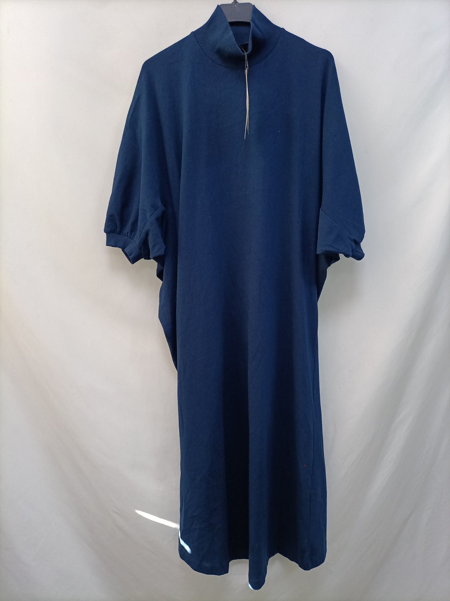 ZARA. Vestido midi azul T.s