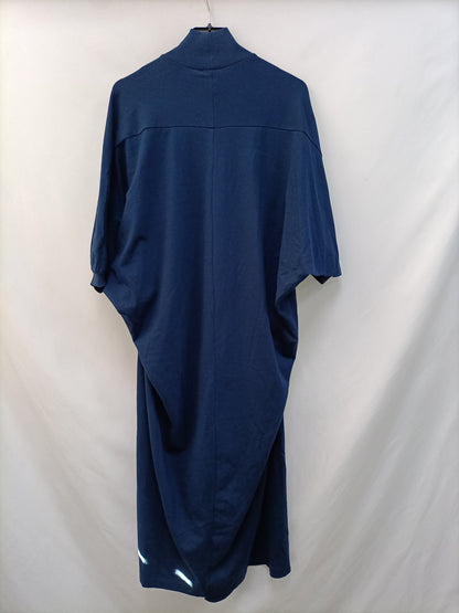 ZARA. Vestido midi azul T.s