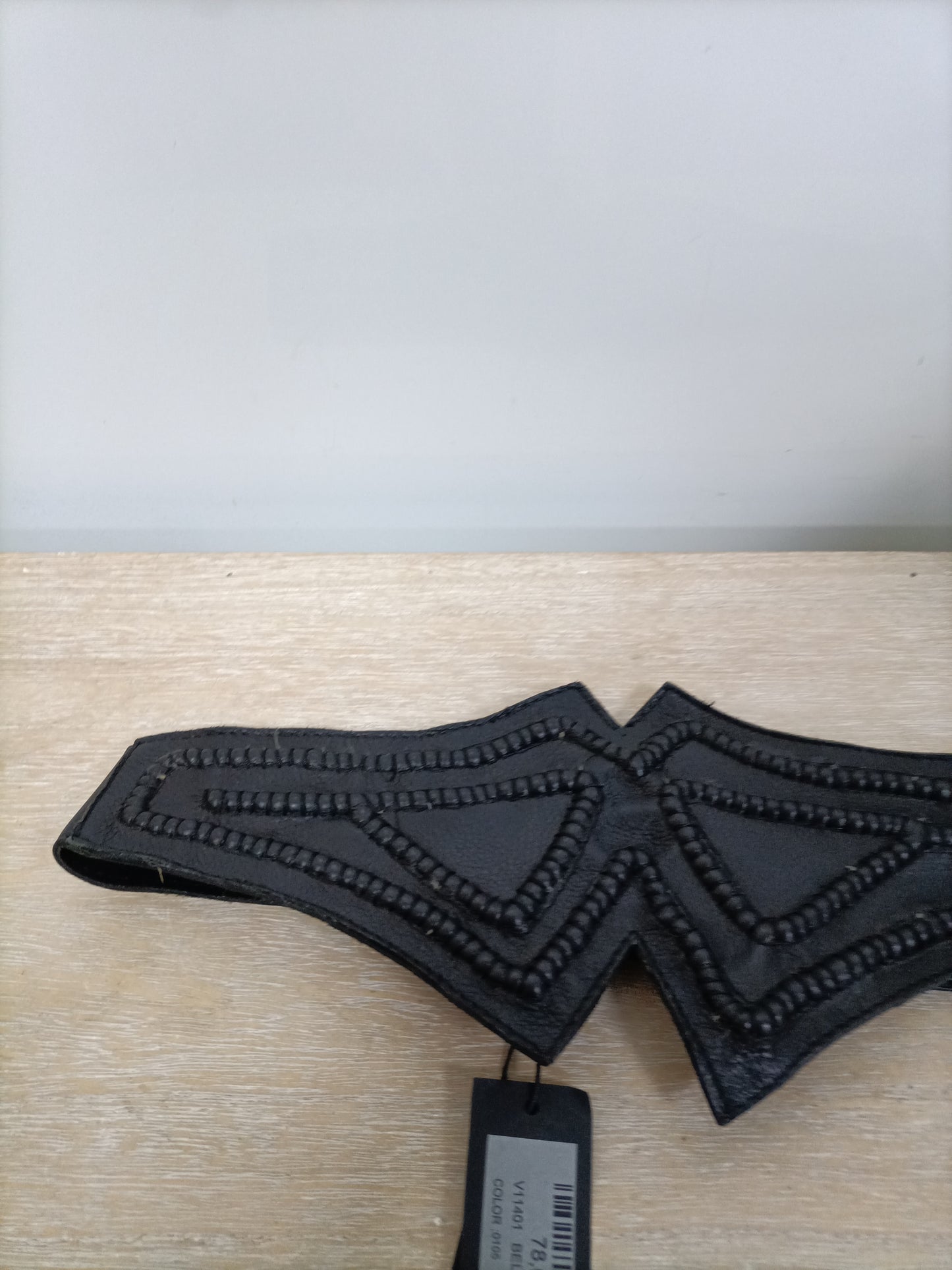 ETXART&amp;PANNO. Black leather belt Tg