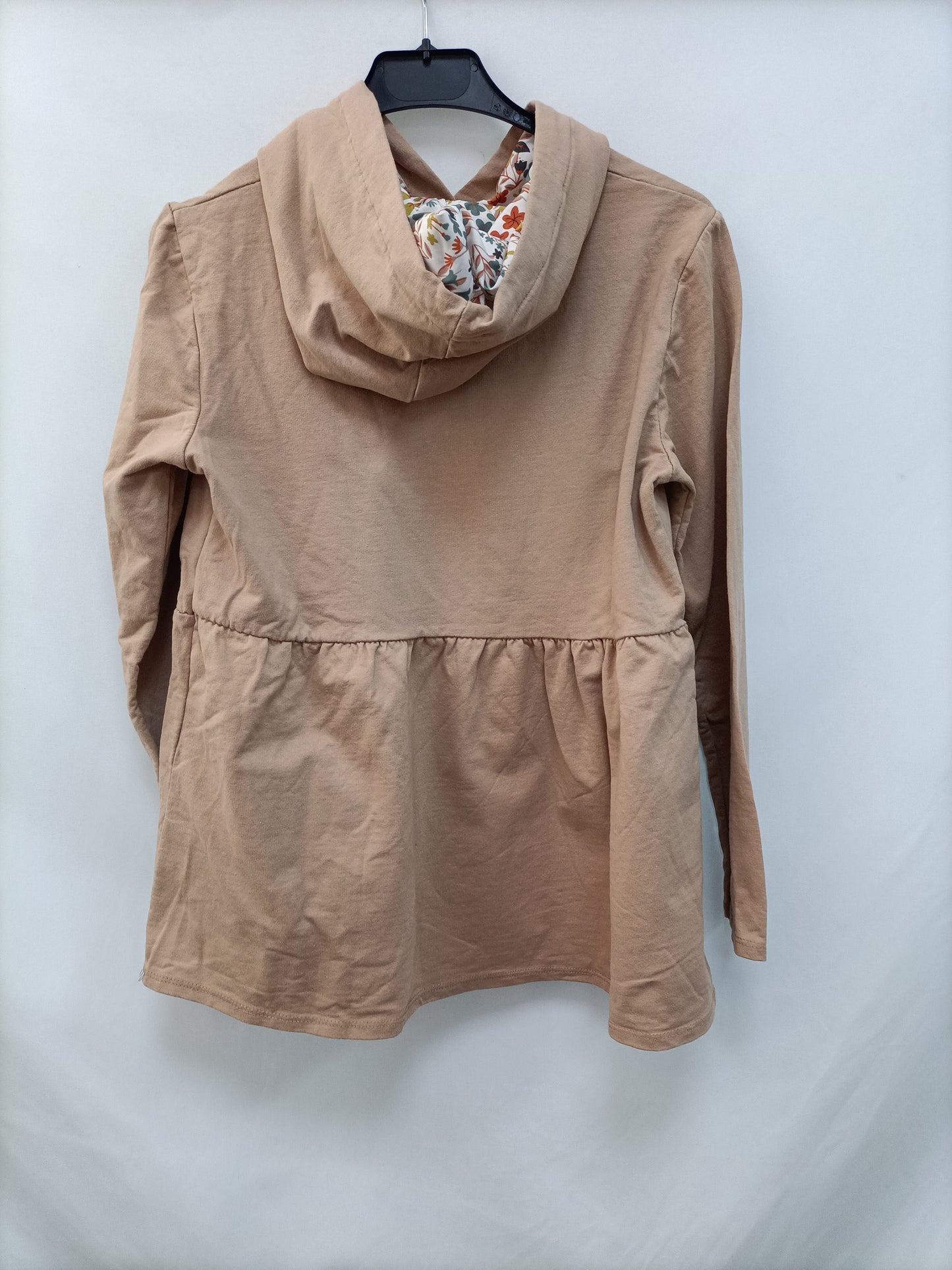 OTHERS. Camel ruffled Ts sweatshirt