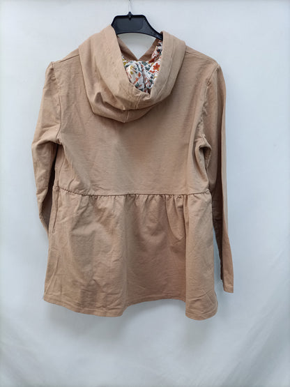 OTHERS. Camel ruffled Ts sweatshirt