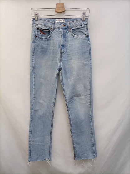 PULL&amp;BEAR. Light denim trousers, size 34