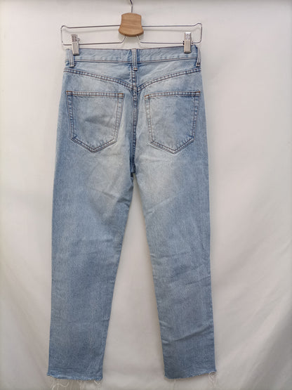 PULL&amp;BEAR. Light denim trousers, size 34