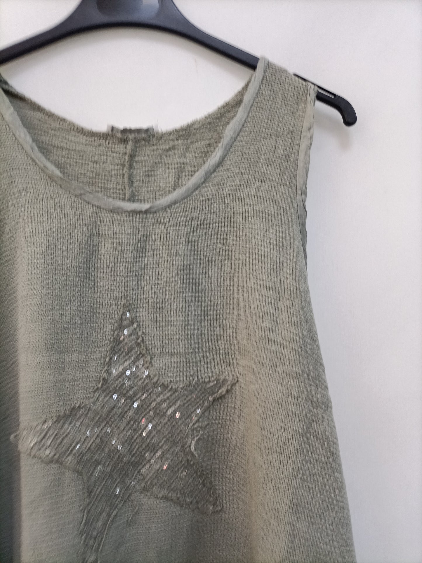 OTHERS. Green mirrored top Your(s)