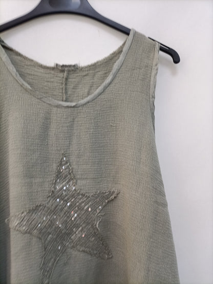 OTHERS. Green mirrored top Your(s)