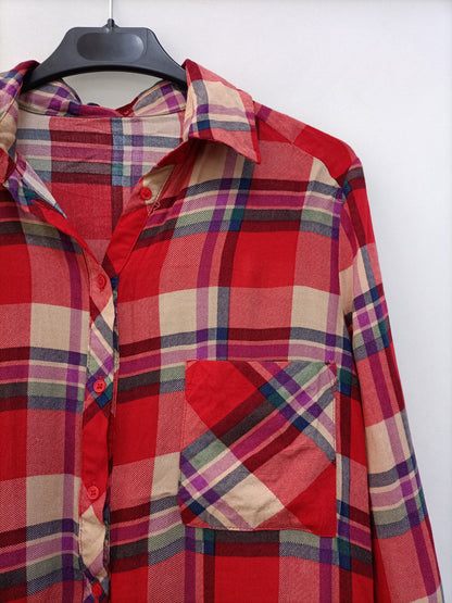 OTHERS. Red plaid shirt Ts