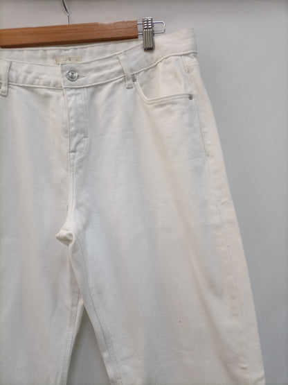 UNIT. Pantalón culotte blanco T.44