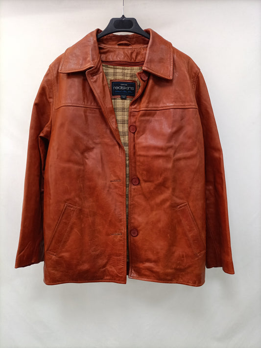 REDSKINS. Vintage Camel Leather Jacket TM