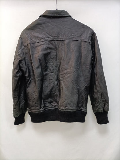 NOUHAILA CUIR. Cazadora negra piel T.12A(xs) (TARA)