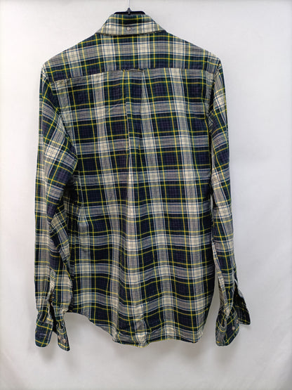 GANT. Camisa verde cuadros T.s