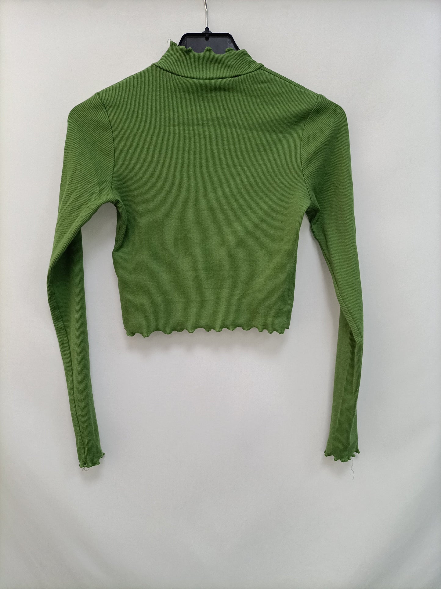 PULL&amp;BEAR. Green Ts Ribbed Top