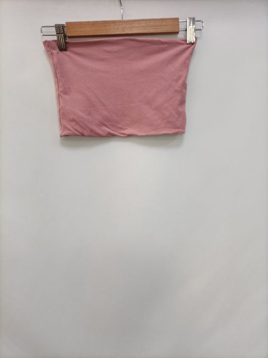 SUBDUED.croptop rosa T.xs