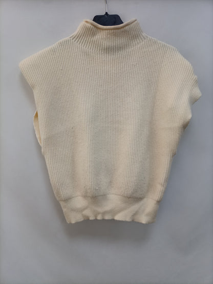 LOVE M. Jersey beige sin mangas T.m