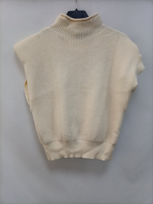 LOVE M. Jersey beige sin mangas T.m