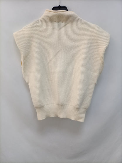 LOVE M. Jersey beige sin mangas T.m