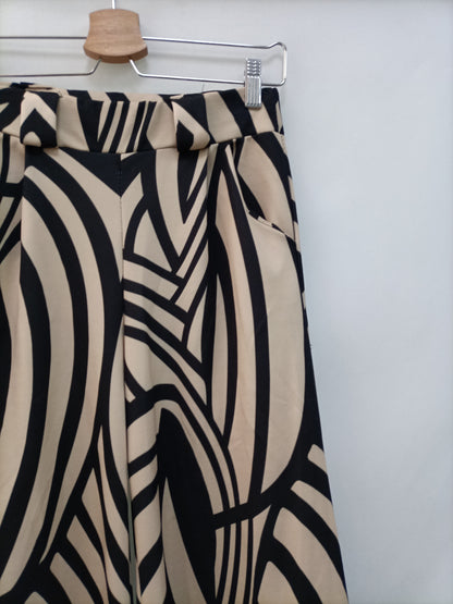 OTRAS. Pantalón beige y negro t.u(s)