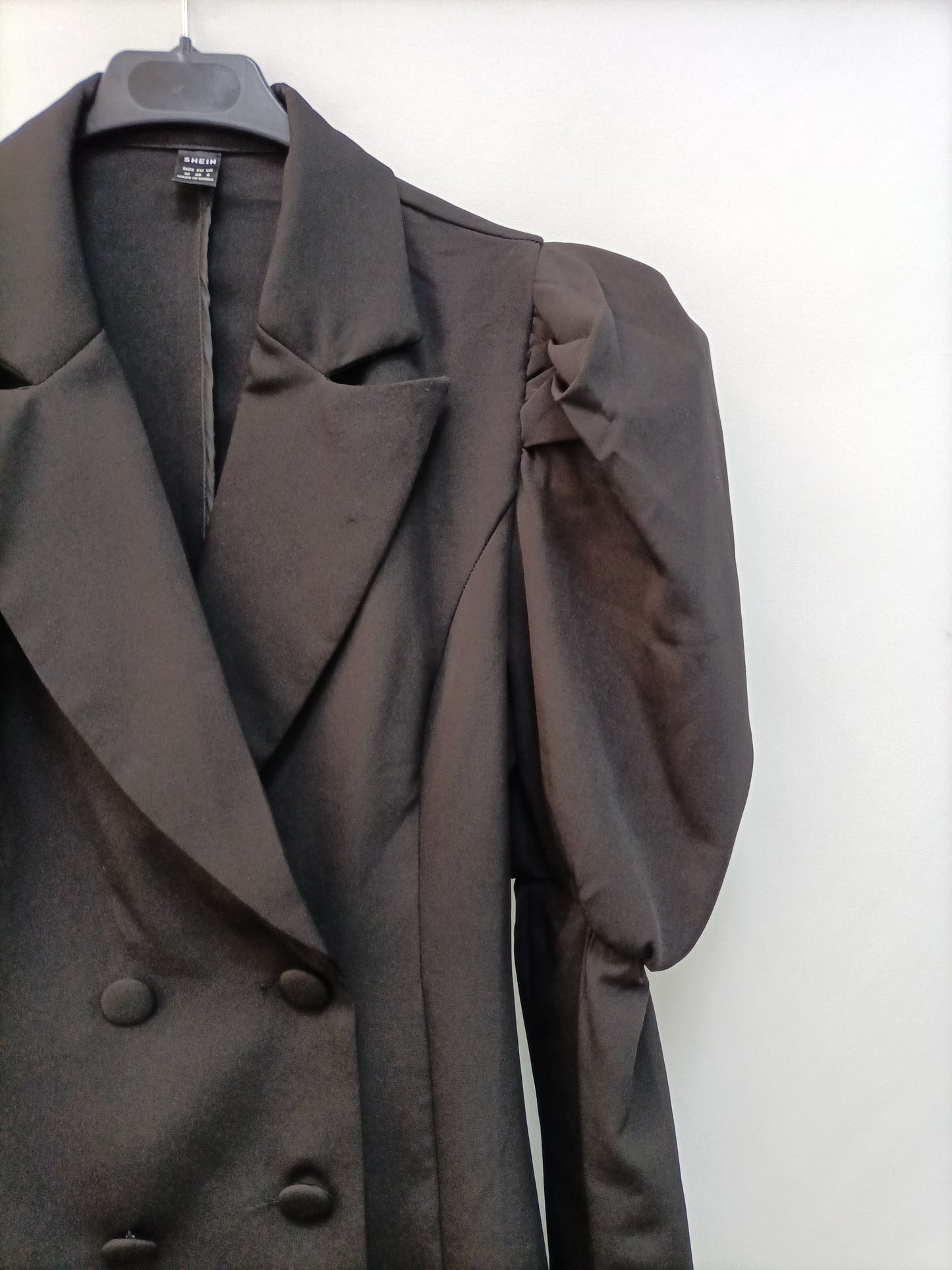 SHEIN. Vestido cruzado negro T.m