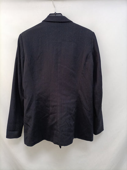 ZARA. Textured blue blazer Tm