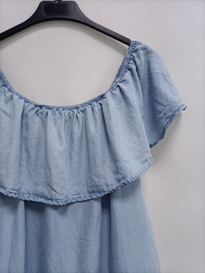 PIMKIE. Vestido fluido denim  T.l