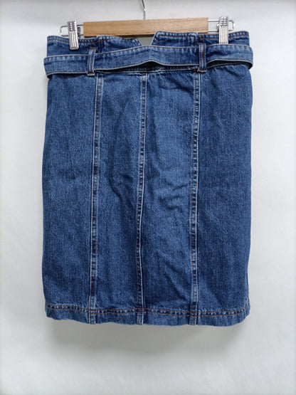 STRADIVARIUS. Falda denim lazada T.40