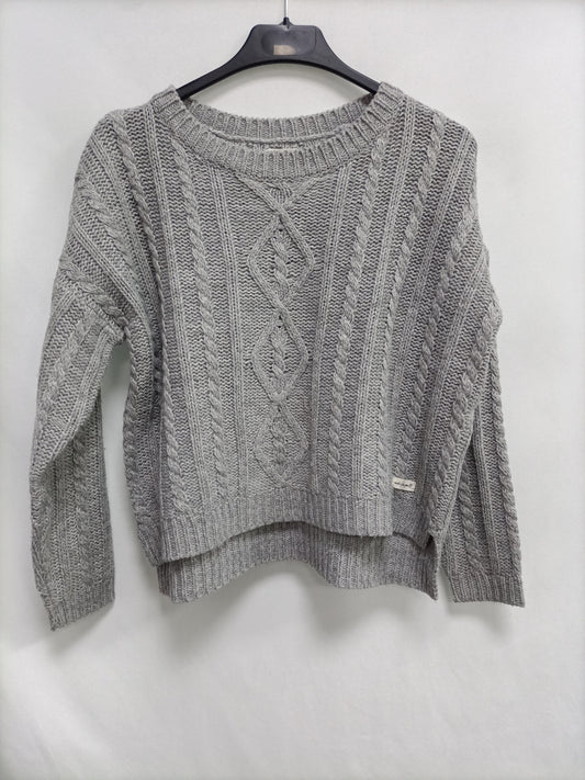 GREEN COAST. Jersey gris ochos T.xs