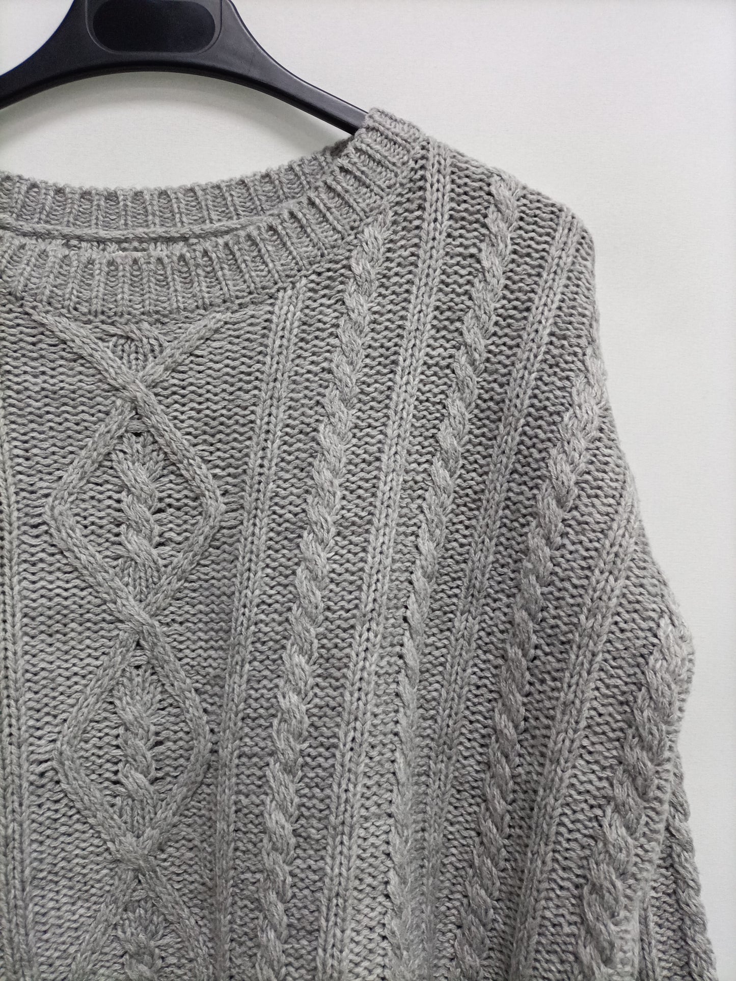 GREEN COAST. Jersey gris ochos T.xs