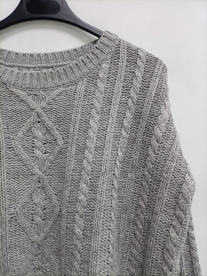 GREEN COAST. Jersey gris ochos T.xs