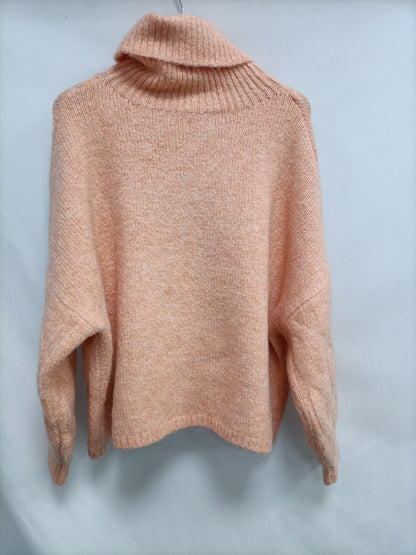 STRADIVARIUS. Jersey ochos naranja T.s