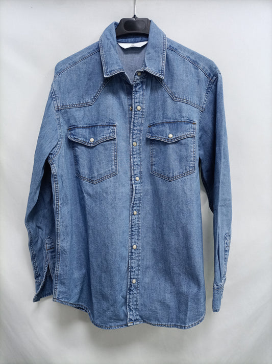 H&M. Sobrecamisa denim T.xs