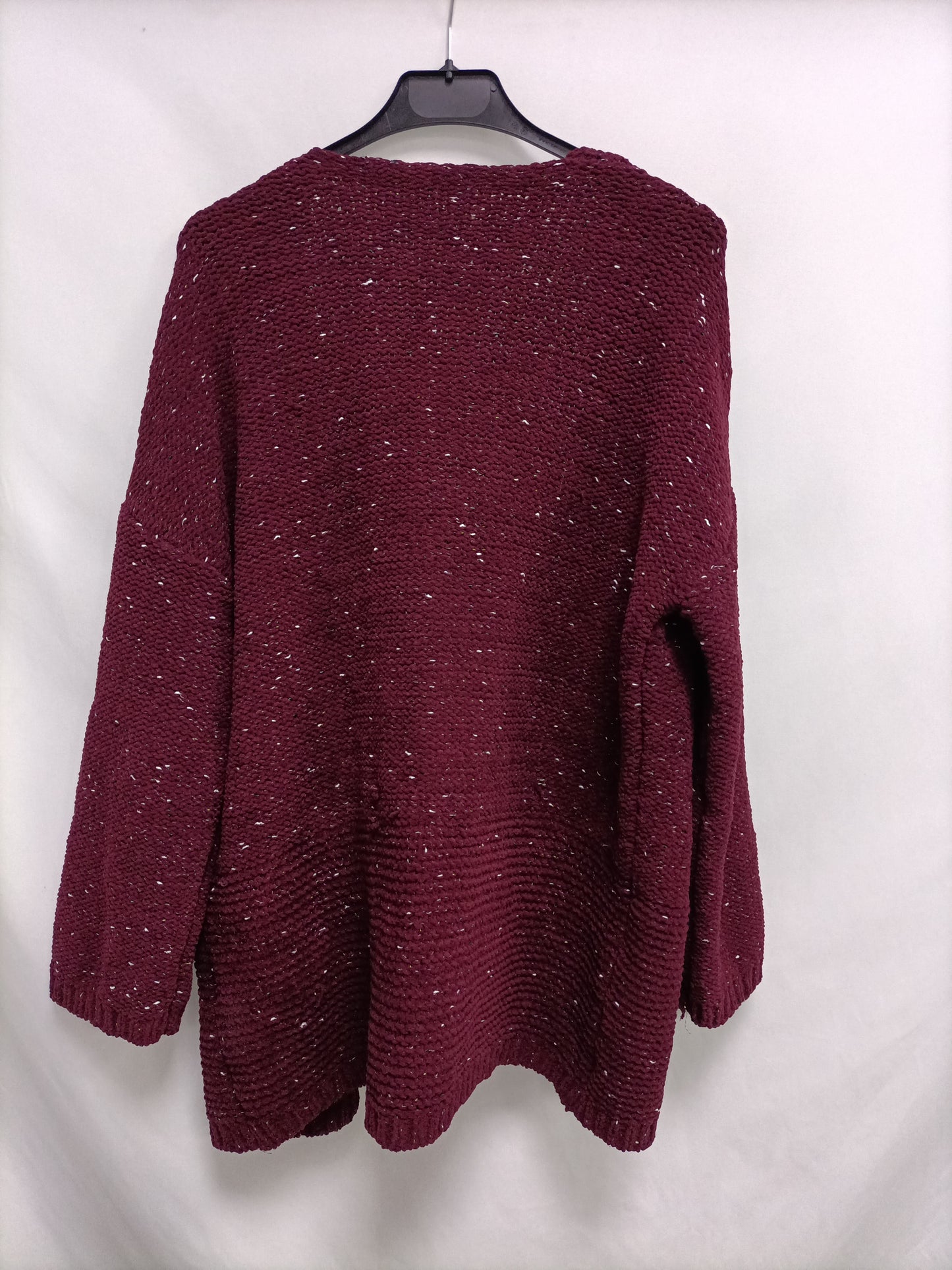 SFERA. Cárdigan burdeos jaspeado T.s