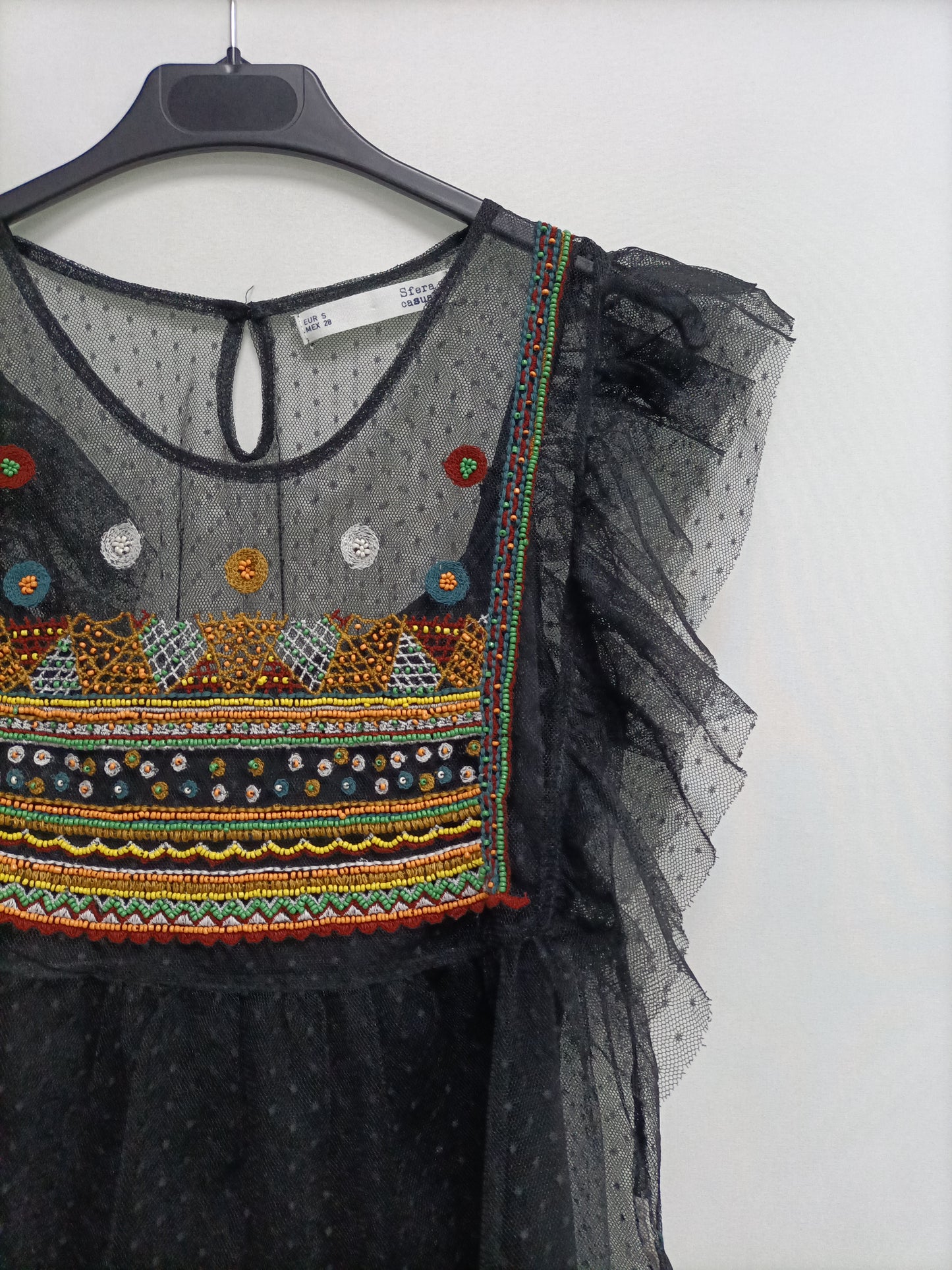 SFERA. Top negro plumeti T.s