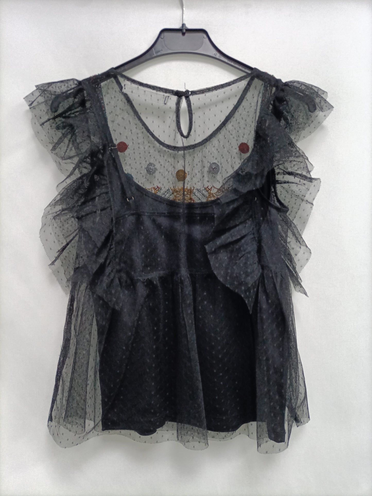 SFERA. Top negro plumeti T.s