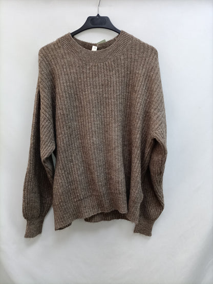 H&M. Jersey marrón punto T.m