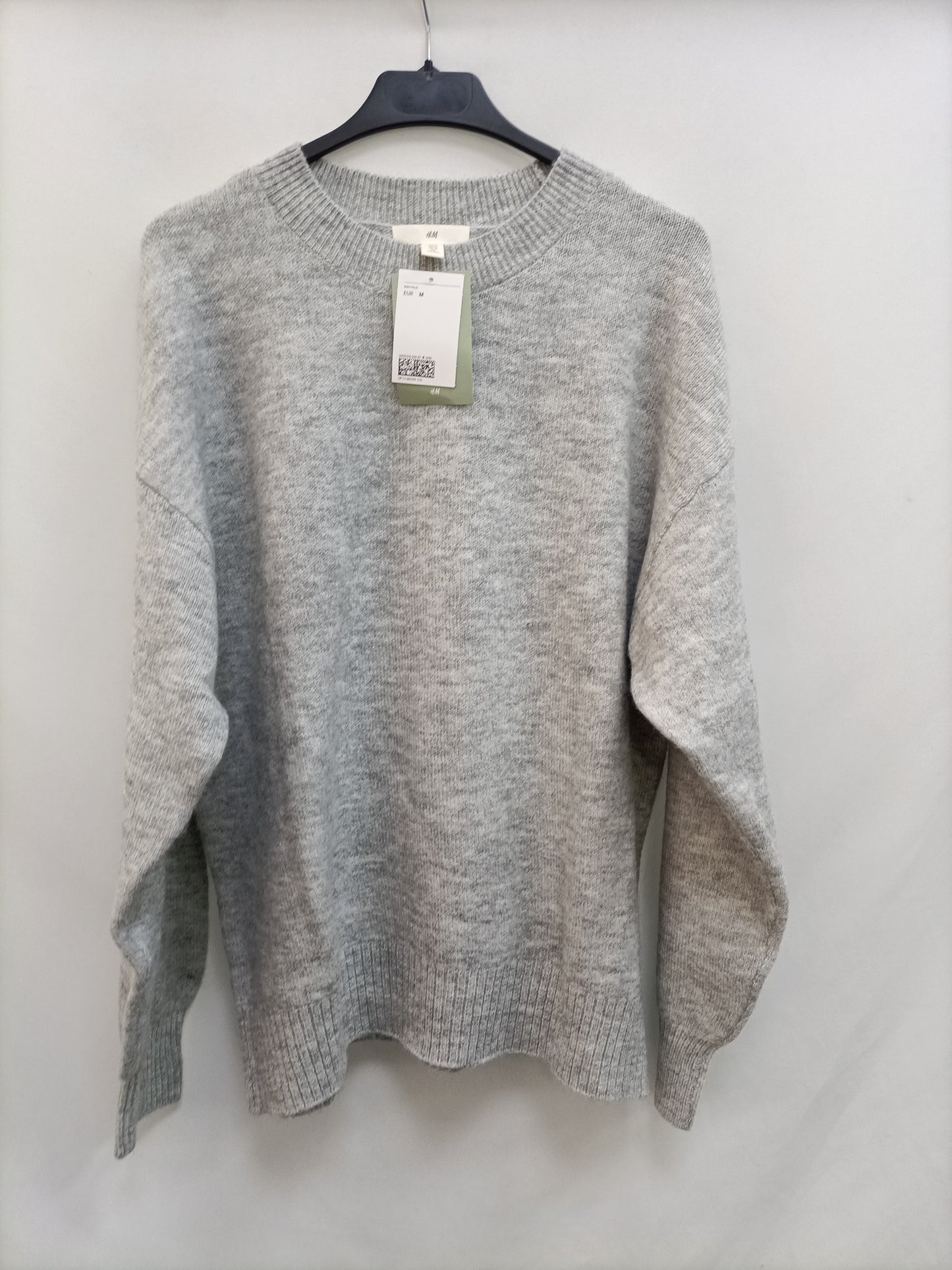 H&M. Jersey gris punto T.m