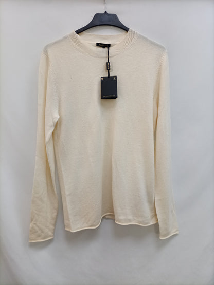 MASSIMO DUTTI. Jersey beige cashmere T.m (tara)