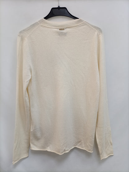 MASSIMO DUTTI. Jersey beige cashmere T.m (tara)